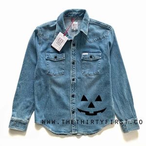 NWT Topo Designs Southwest Denim Mountain Shirt